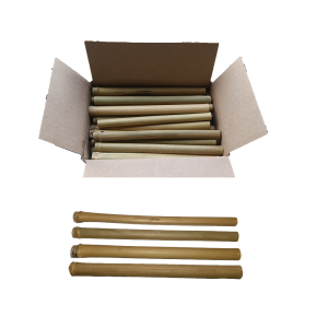 Bamboestengels met knoop voor nestkastje